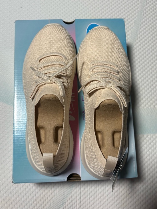 Skechers Shoes - Skechers Women's Slip-On Knit Sneakers in Light Beige